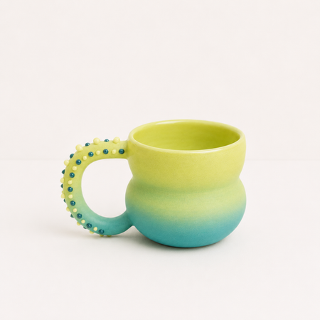 Tasse double vert en céramique