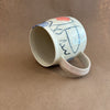 Large Abstract Ceramic Mug #72