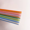 Striped notebook [varied colors] 