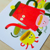 Affiche risographie 'Put The Kettle On'