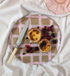 Grand assiette de service Pink Gingham
