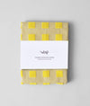 Yellow square dish towels