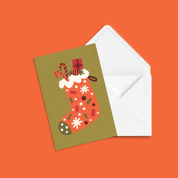 Christmas Stocking Greeting Card