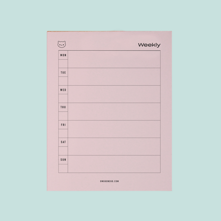 Mini Weekly Notepad