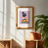 Affiche Chat sur couvertures