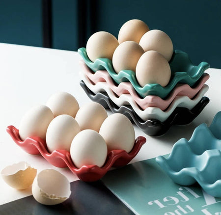 Ceramic Egg Holder [Various Colors]