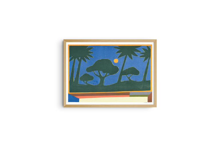 Affiche risographie 'A Bright Night'