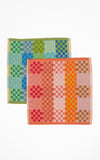 Ensemble de 2 débarbouillettes Damier