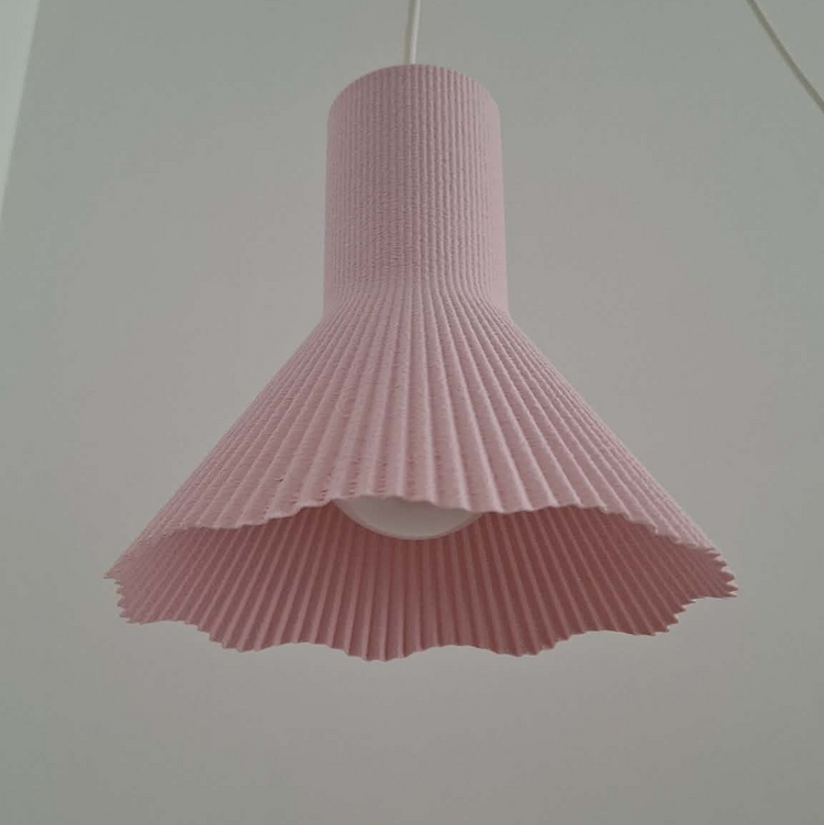 Lampe Méduz Rose poudré [sur commande]