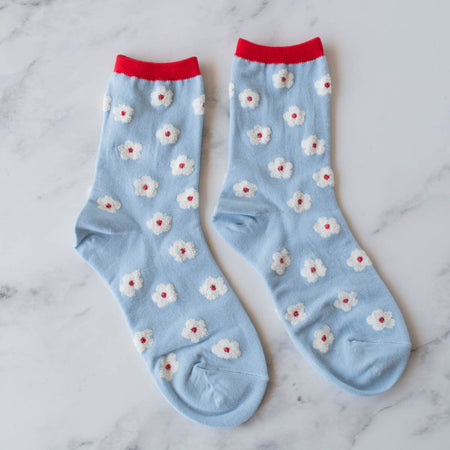 Daisy Blue Socks