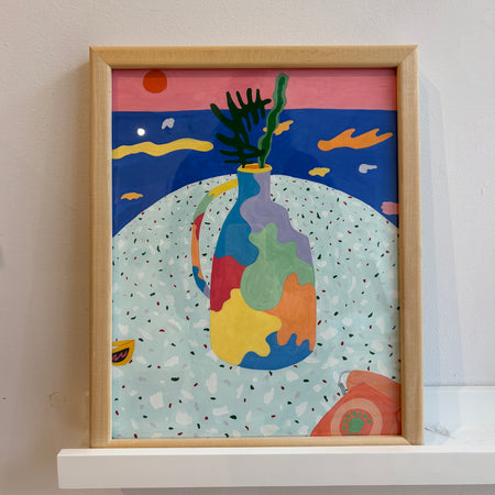 Oeuvre originale 'Amour Terrazzo'