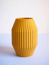 Contemporary fluted vase [varied colors]