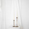 Ivory taper candle duo