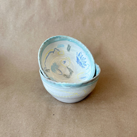 Abstract ceramic bowl no.441 