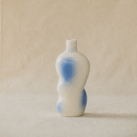 Soliflore bleu en céramique
