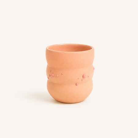 Gobelet rose en céramique