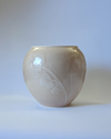Very large plump floral vase