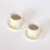 Tasse espresso et soucoupe spiaggia jaune