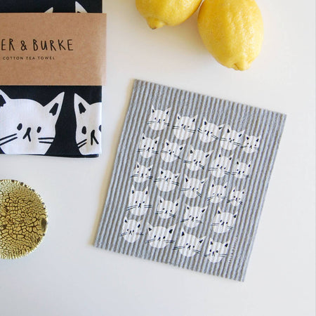 Essuie-tout chiffon réutilisable Many Cats