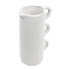 Large ceramic rippled pitcher