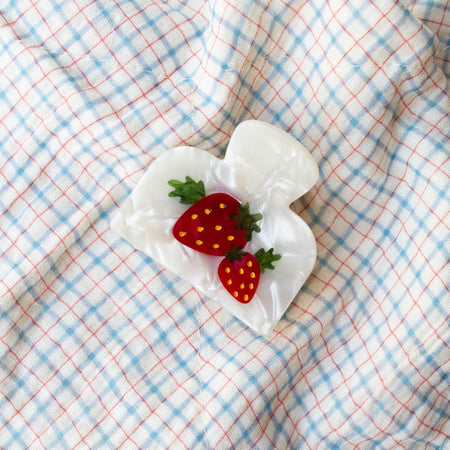 Pince à cheveux fraises