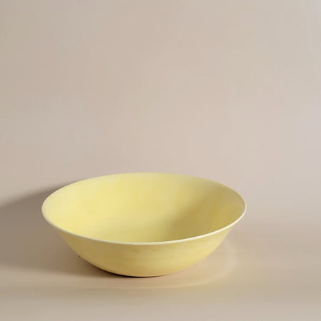 Yellow vintage serving bowl 