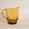 Vintage amber glass pitcher