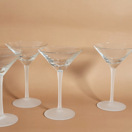 Ensemble de 2 coupes à martini vintage