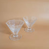 Duo de coupes à dessert art déco vintage