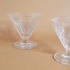 Duo de coupes à dessert art déco vintage