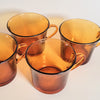 Duo de tasses vintages Duralex ambre