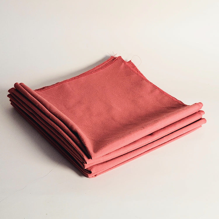 Ensemble de 6 serviettes de table rouille