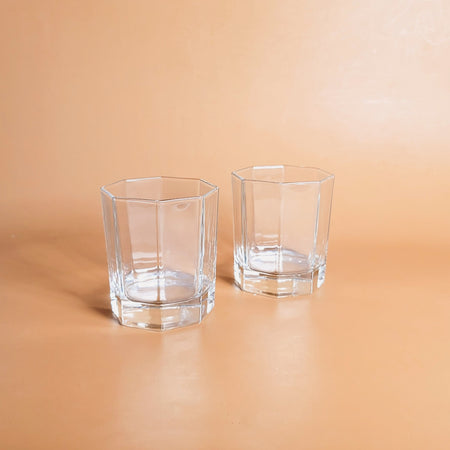 Ensemble de 2 verres vintage Octime old fashioned