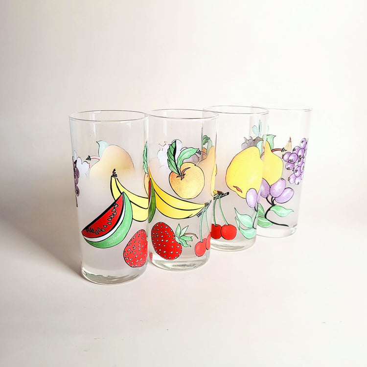 Duo de verres vintages Tutti Frutti
