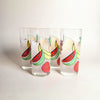 Duo de verres vintages Tutti Frutti