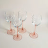 Duo de grands verres à pied rose, Luminarc