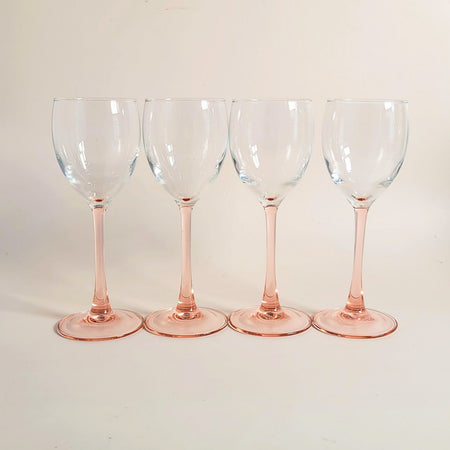 Duo de grands verres à pied rose, Luminarc