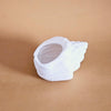 Vintage Porcelain Shell Lantern Holder/Cachepot
