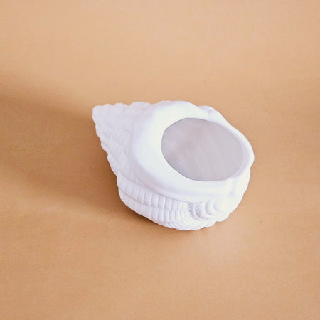 Porte-lampion/cache-pot vintage Coquillage en porcelaine