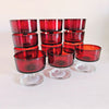 Set of 2 Luminarc Ruby cups