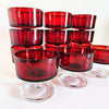 Set of 2 Luminarc Ruby cups