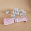 Duo de coquetiers/ronds de serviettes Spirale