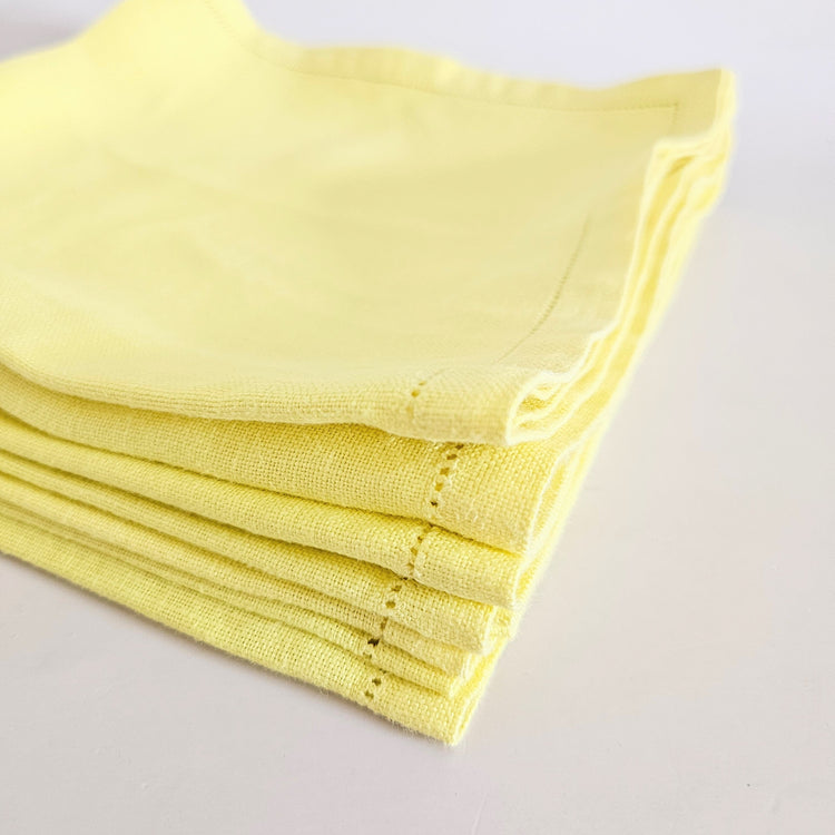 Set of 6 second-hand linen napkins