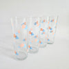 Lot de 6 verres vintage Coeurs