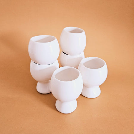 Lot de 4 gobelets en céramique vintage