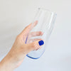 Ensemble de 4 verres high ball bleu vintage