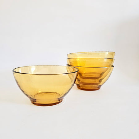 Duo of vintage Vitrosax Bormioli bowls