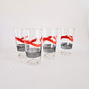 Ensemble de 4verres vintage mid-century