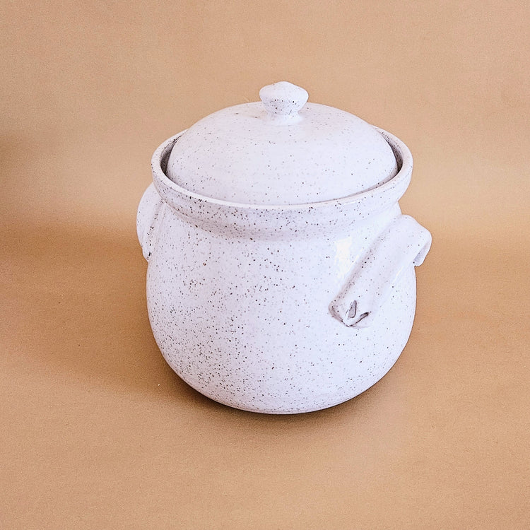 Pot contenant vintage en grès