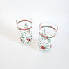 Duo de verres vintage de Noël